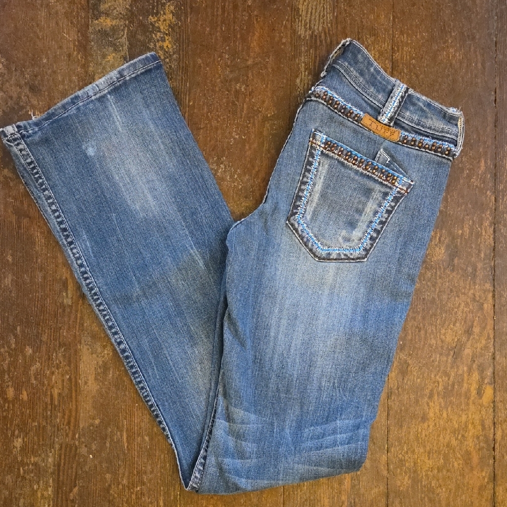 Cowgirl Tuff Blue Boot Cut Jeans